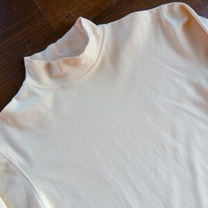 L.L.Bean Yellow Mock Neck Long Sleeve Shirt Size M